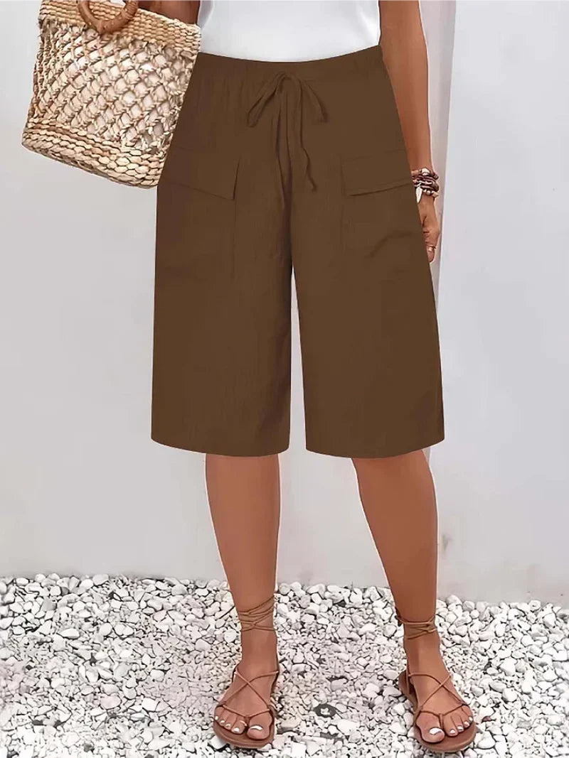 Amalia - Pantalones cortos con cintura elástica