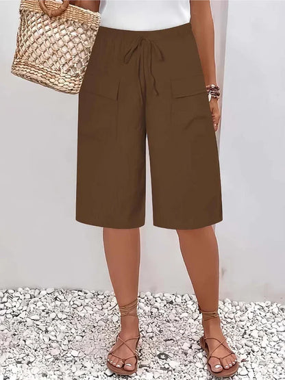 Amalia - Pantalones cortos con cintura elástica