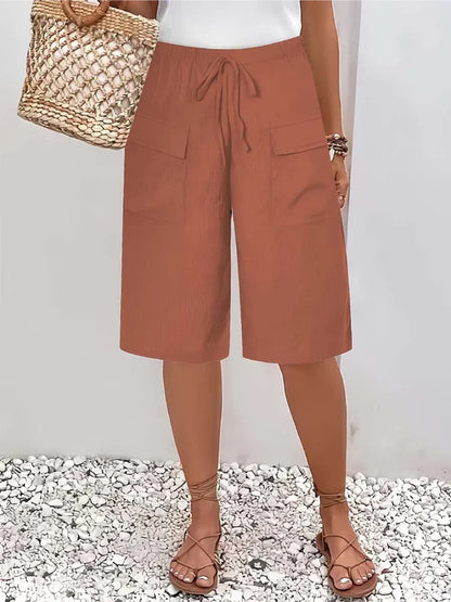 Amalia - Pantalones cortos con cintura elástica