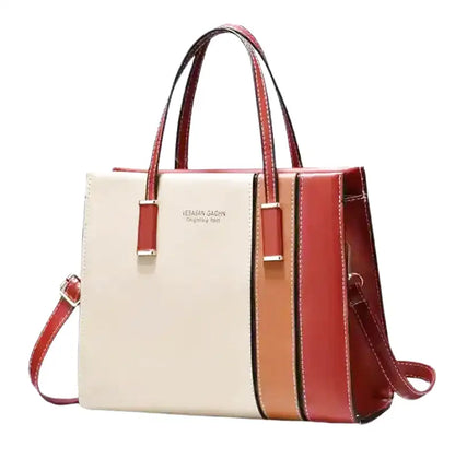 DÉMÉTER - Bolso Grande con bandolera en cuero - Rojo - CARMEN VELVET
