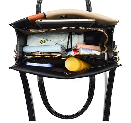 DÉMÉTER - Bolso Grande con bandolera en cuero - CARMEN VELVET