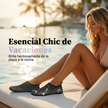 Raquel - Zapatos acuáticos brillantes de secado rápido