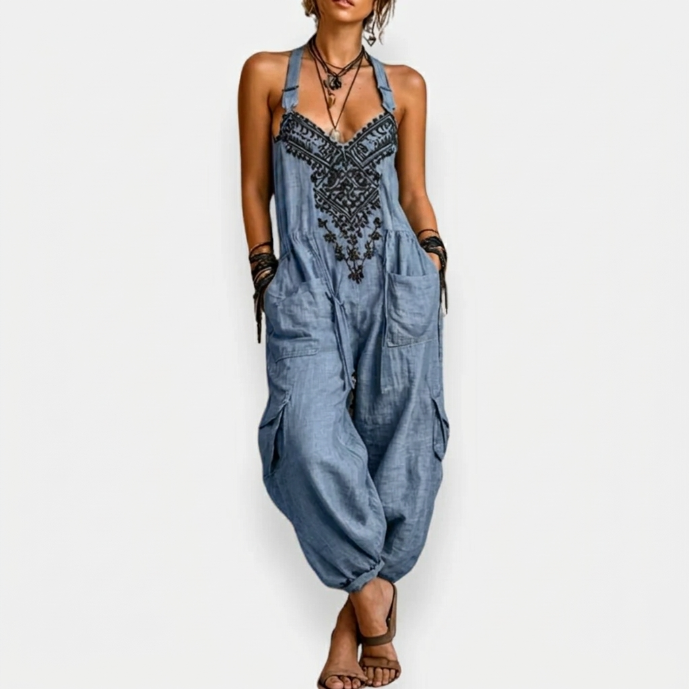 Adela - Mono bohemio bordado