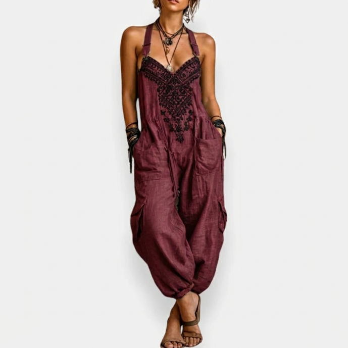 Adela - Mono bohemio bordado