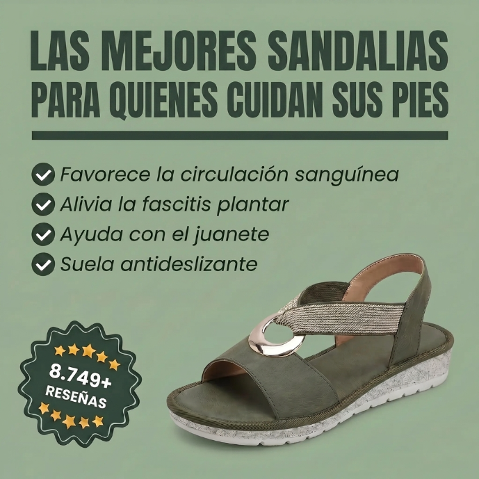 Samira - Sandalias ergonómicas de confort