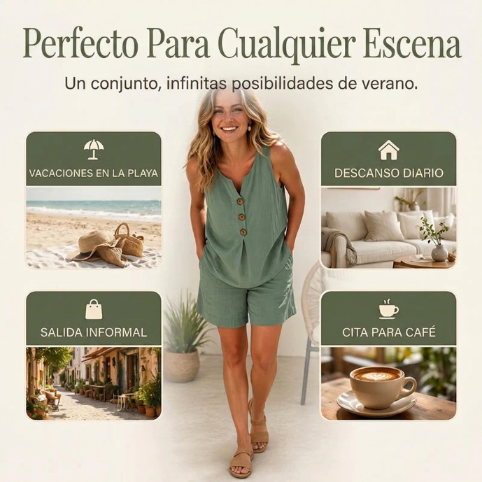 Conjunto Esencia Natural - Conjunto de estilo diario