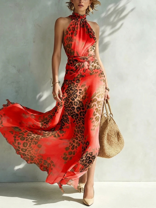 Brisa - Vestido glamour con motivo animal