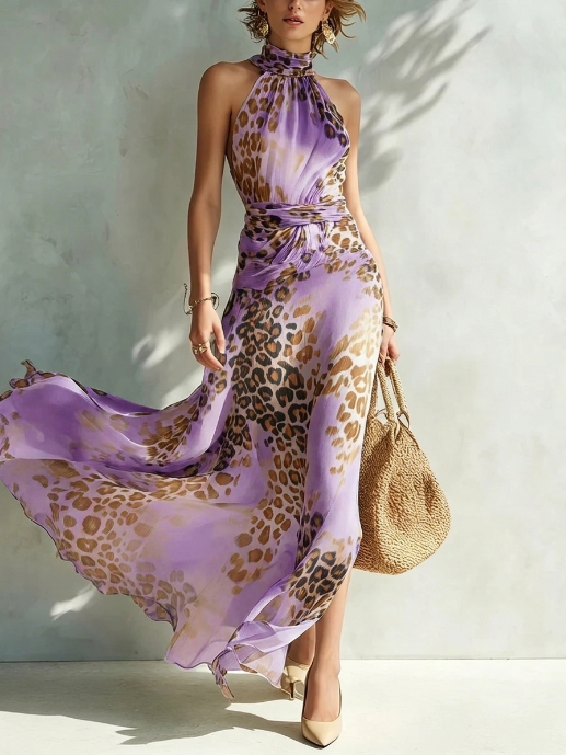 Brisa - Vestido glamour con motivo animal