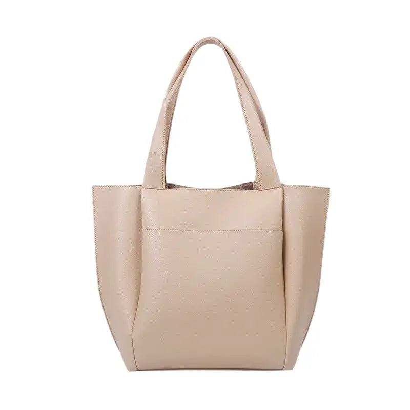 DIANA - Bolso Grande para el Día a Día en cuero suave - Caqui - CARMEN VELVET