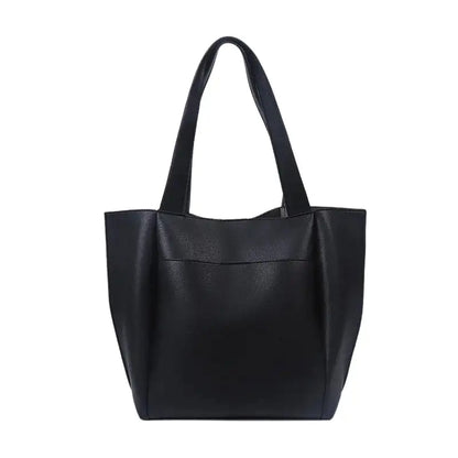 DIANA - Bolso Grande para el Día a Día en cuero suave - Negro - CARMEN VELVET