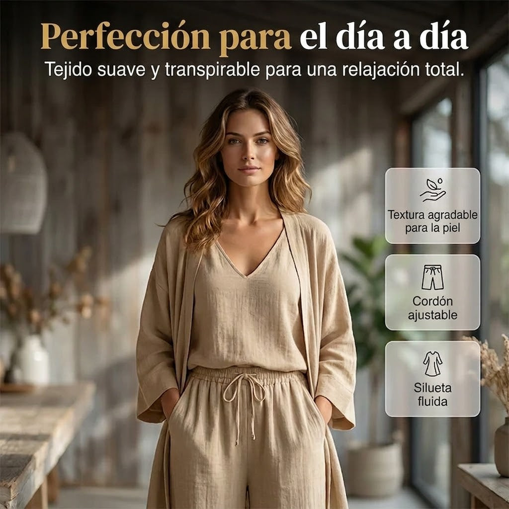Daniela - Conjunto elegante de tres piezas