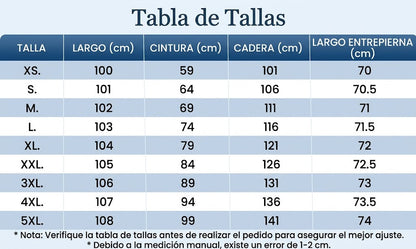 Sofía - Pantalón recto con motivo de rayas con botones laterales