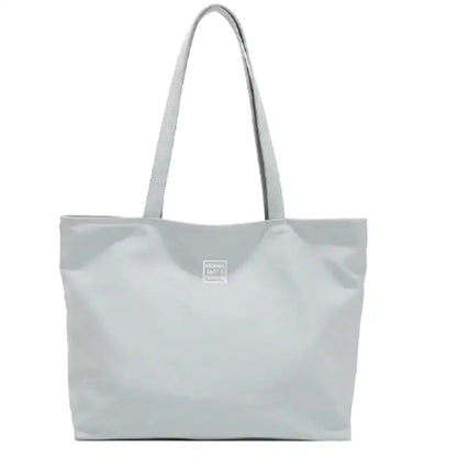 ELECTRE - Bolso Tote Grande impermeable en nailon - Gris - CARMEN VELVET