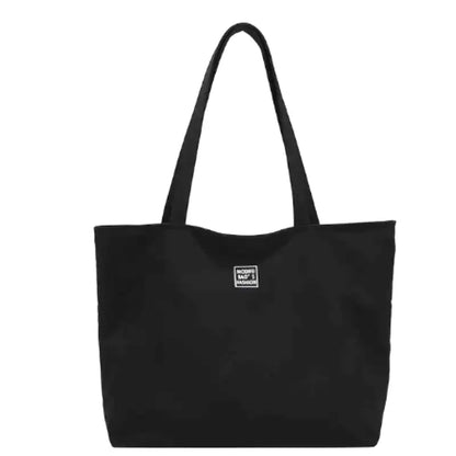ELECTRE - Bolso Tote Grande impermeable en nailon - Negro - CARMEN VELVET