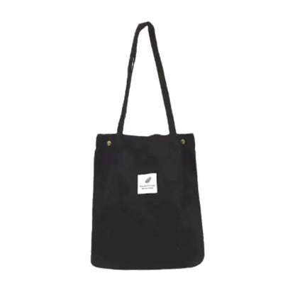 ELENA - Bolso Tote en tejido estructurado - Negro - CARMEN VELVET