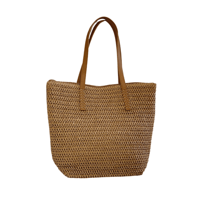 Iria - Bolso shopper de paja con cierre | CARMEN VELVET
