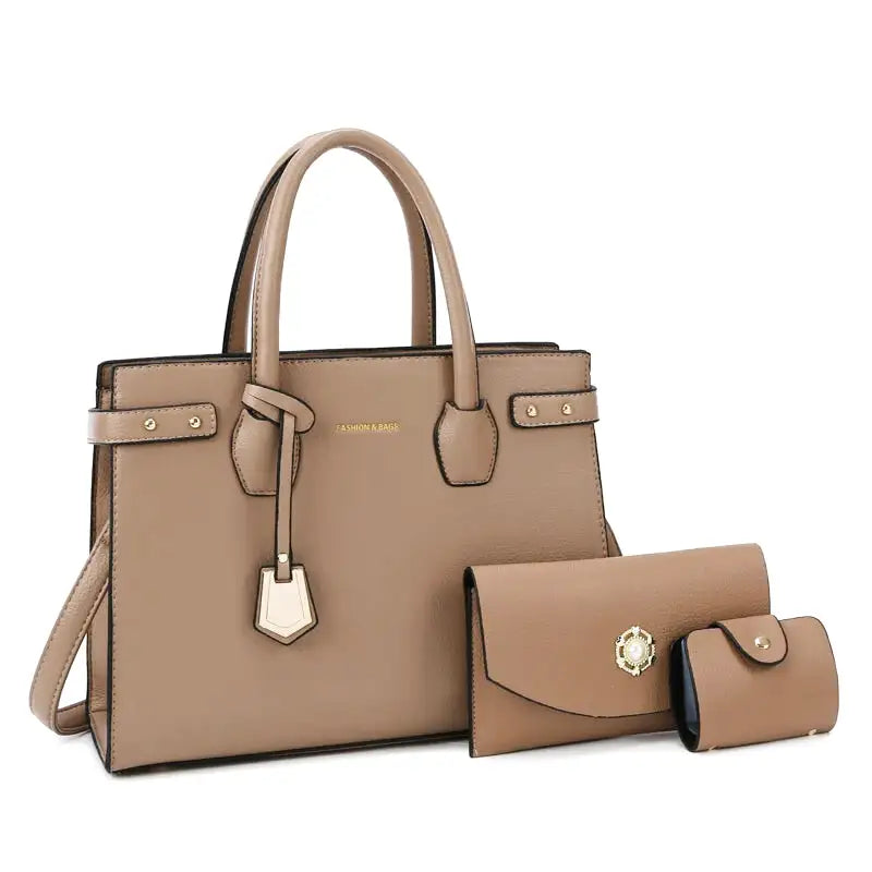 ESTRELLA - Bolso rectangular bandolera en cuero - Caqui - CARMEN VELVET