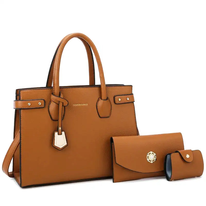 ESTRELLA - Bolso rectangular bandolera en cuero - Marrón - CARMEN VELVET
