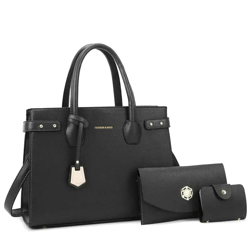 ESTRELLA - Bolso rectangular bandolera en cuero - Negro - CARMEN VELVET