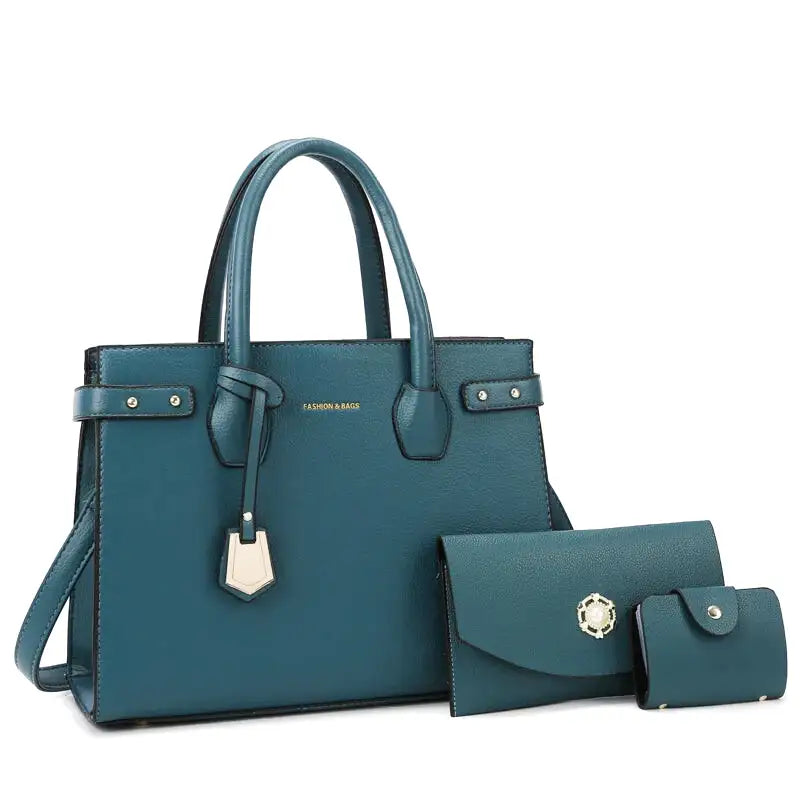 ESTRELLA - Bolso rectangular bandolera en cuero - Verde - CARMEN VELVET