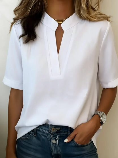 Marta - Blusa elegante con cuello refinado