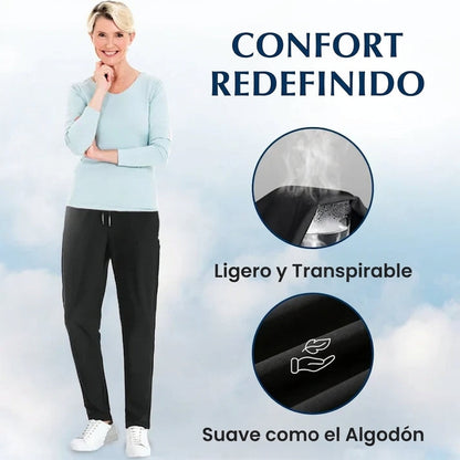 Marta - Pantalón de estilo diario unisex, extremadamente suave y flexible con caída elegante