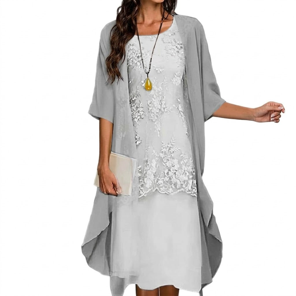 Julia - Conjunto elegante de vestido y chaqueta