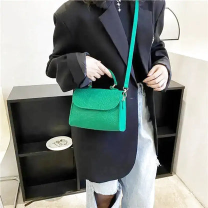 FAUSTINE - Bolso Pequeño efecto croco en tejido estructurado - CARMEN VELVET