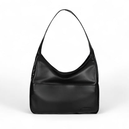 MEYA - Bolso Grande de tendencia en cuero negro - Negro - CARMEN VELVET