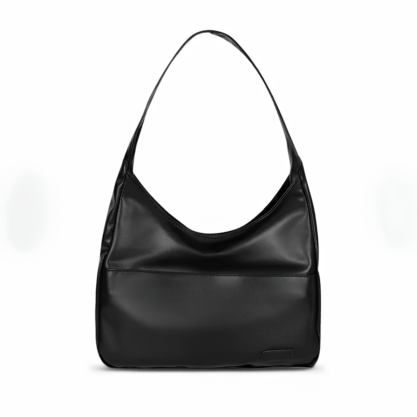 MEYA - Bolso Grande de tendencia en cuero marrón - Negro - CARMEN VELVET