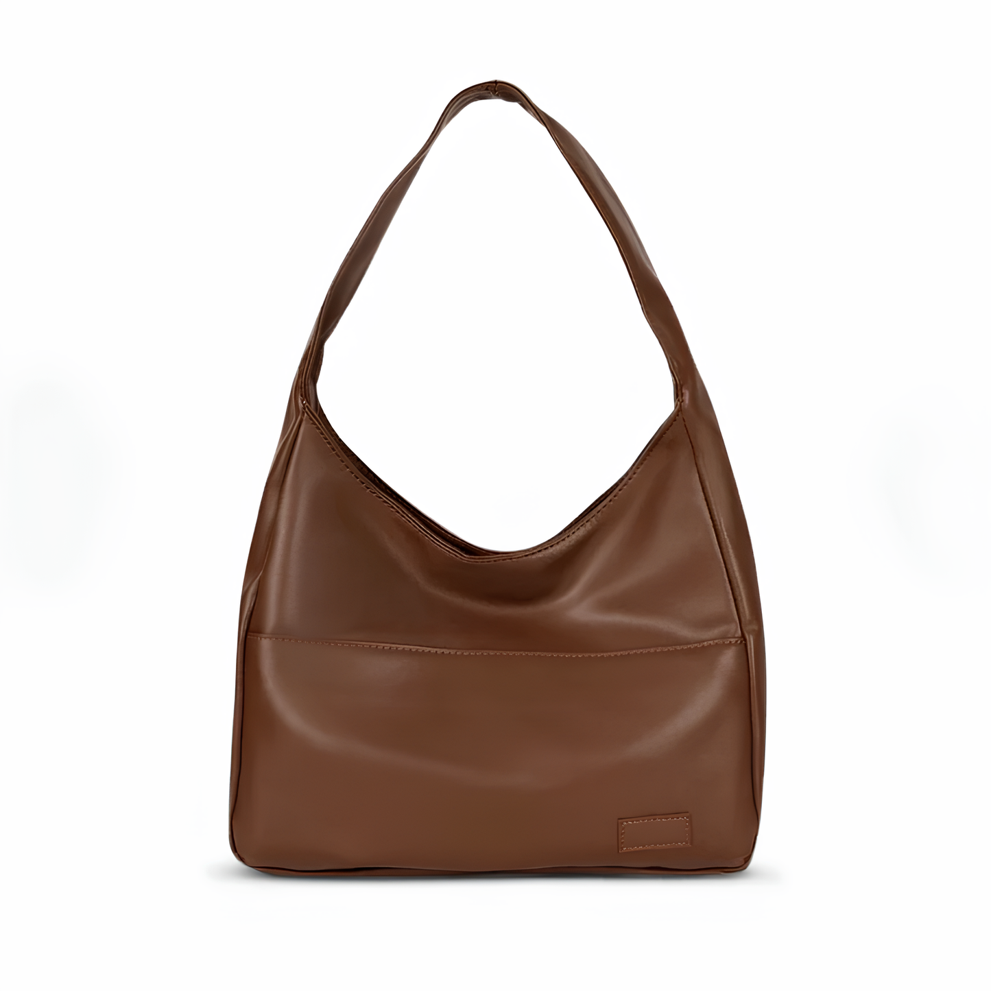 MEYA - Bolso Grande de tendencia en cuero rojo - Marrón - CARMEN VELVET