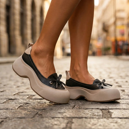 Marina - Zapatos con acabado acolchado sin cierre