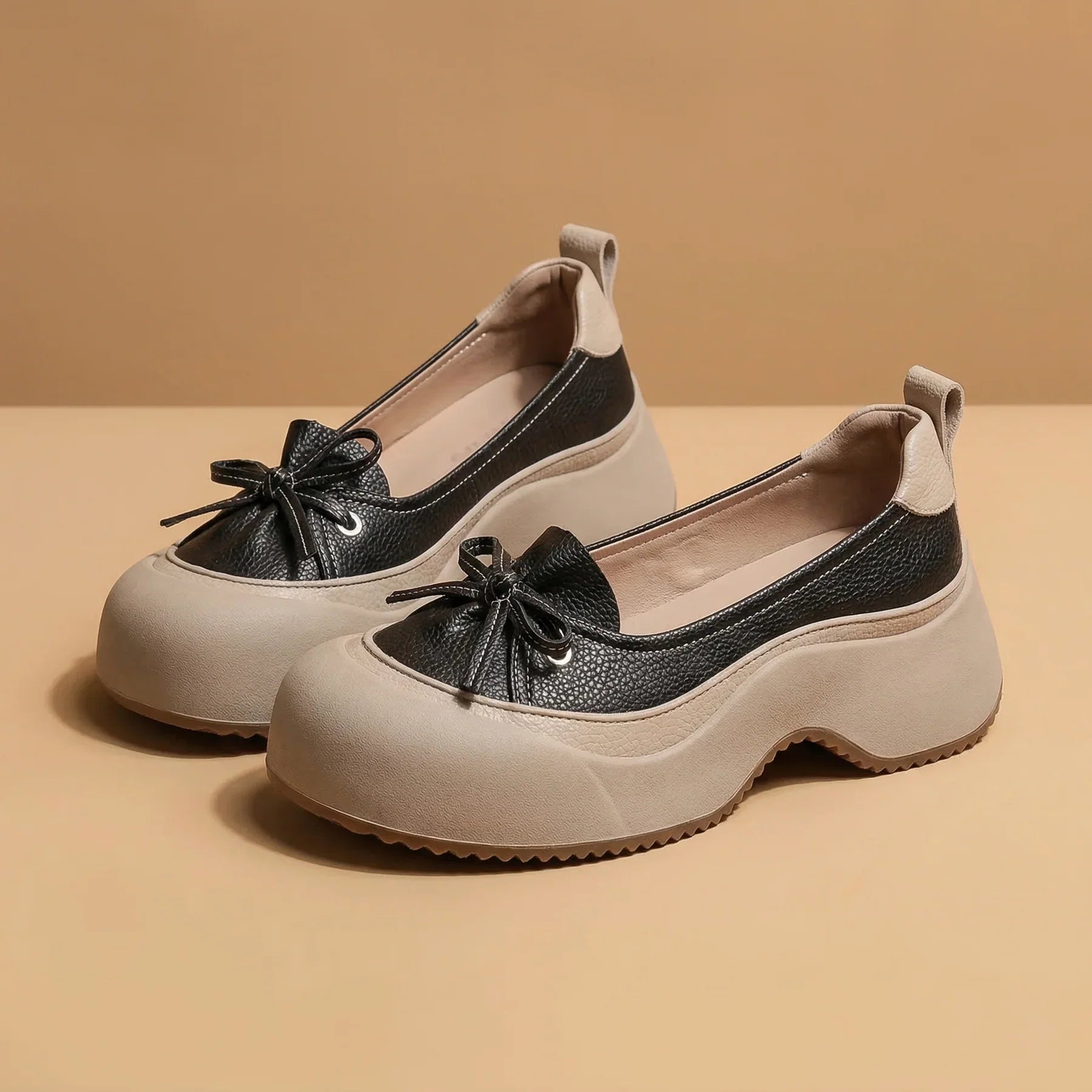 Marina - Zapatos con acabado acolchado sin cierre