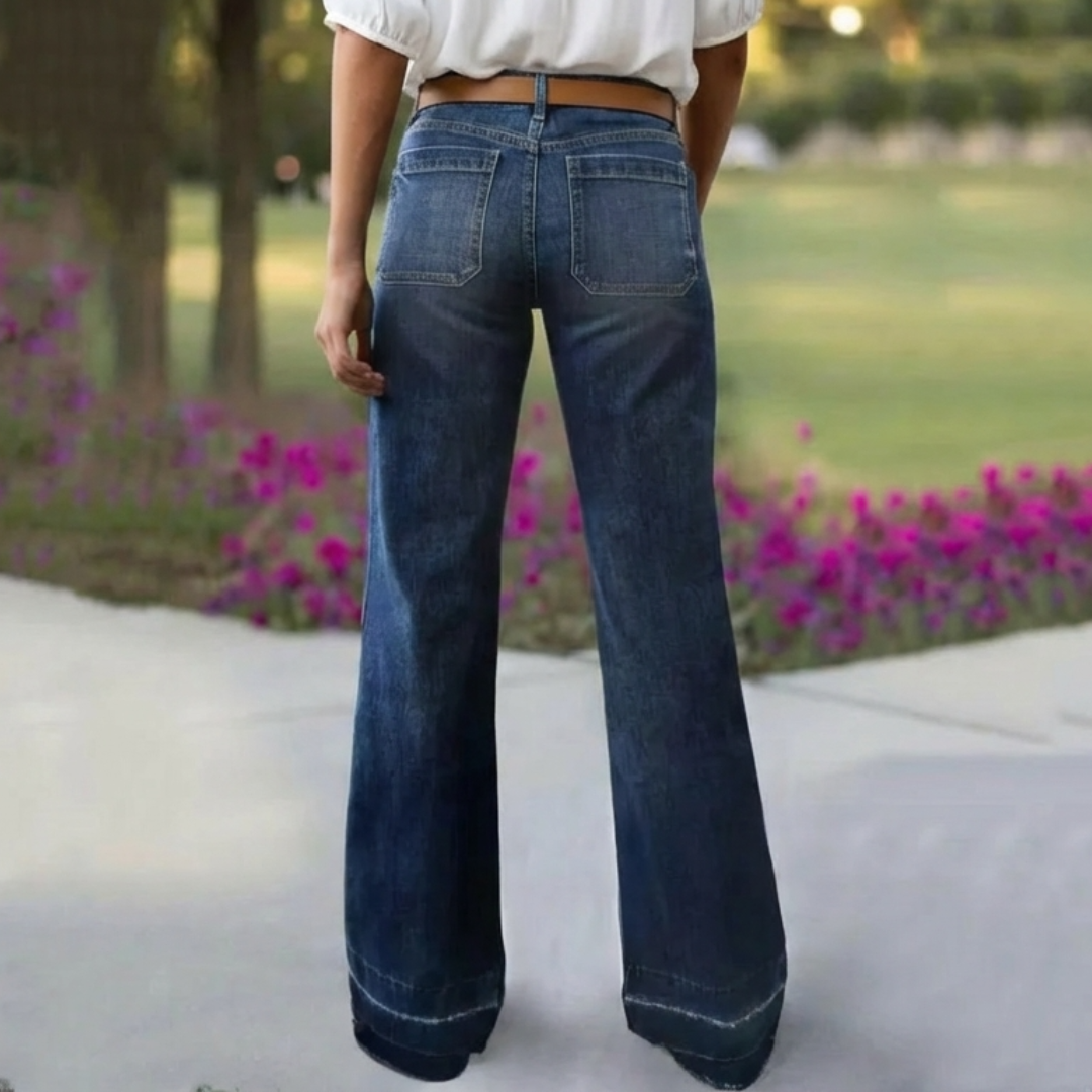 Brisa - Vaqueros de inspiración vintage acampanados