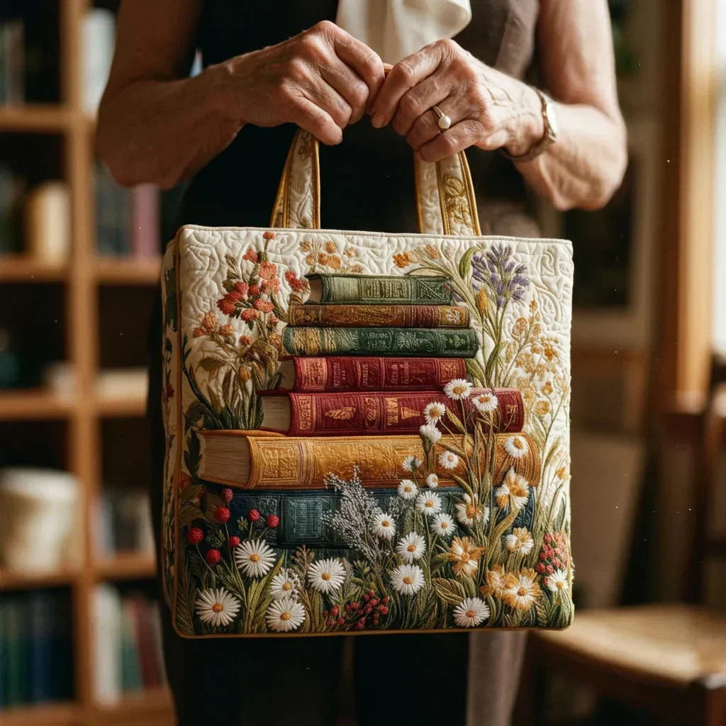 Clara - Bolso artesanal acolchado con motivo floral
