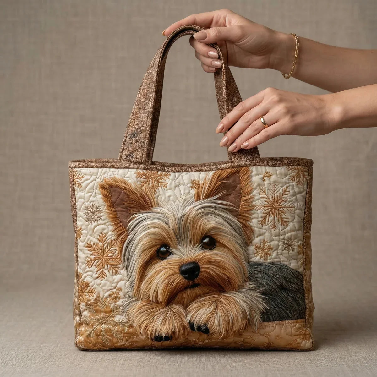 Daniela - Bolso artesanal con yorkshire Adorable