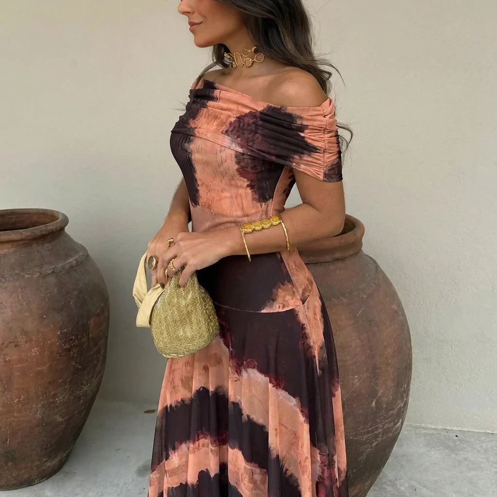 Amelia - Vestido asimétrico de mesh