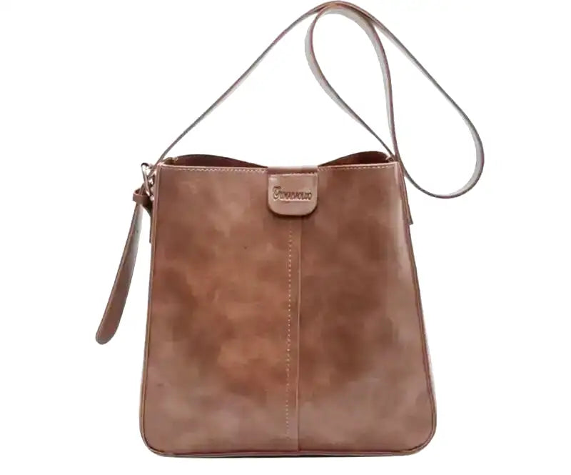 GIULIA - Bolso Tote en cuero estructurado - Caqui - CARMEN VELVET