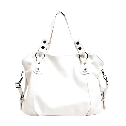HÉRA - Bolso Grande en cuero suave - Beige - CARMEN VELVET