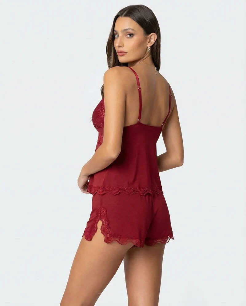 Elvira - Conjunto de encaje delicado y favorecedor