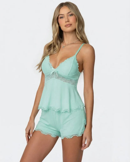 Elvira - Conjunto de encaje delicado y favorecedor