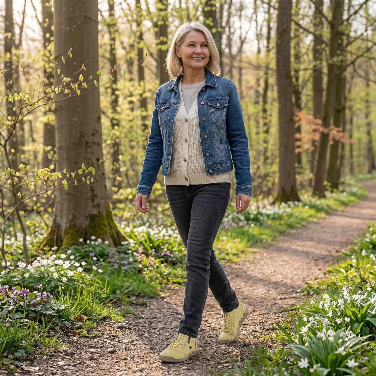 Amaia - Zapatillas ergonómicas de confort diario con cremallera