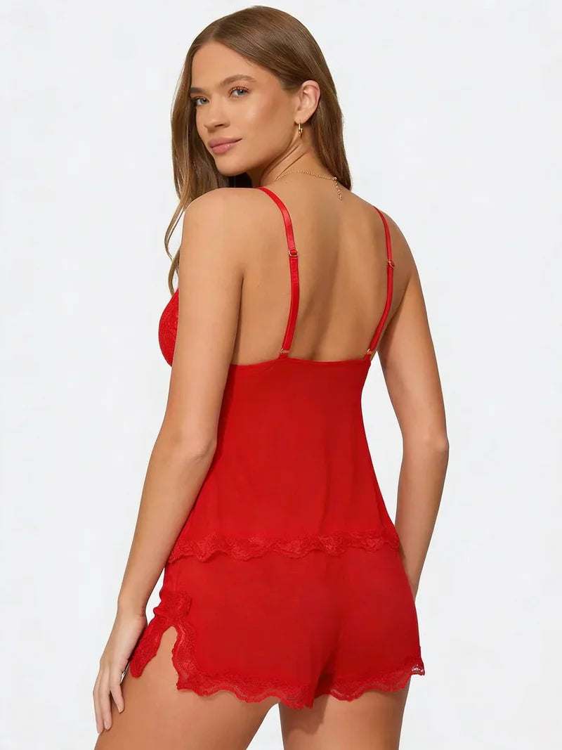 Elvira - Conjunto de encaje delicado y favorecedor