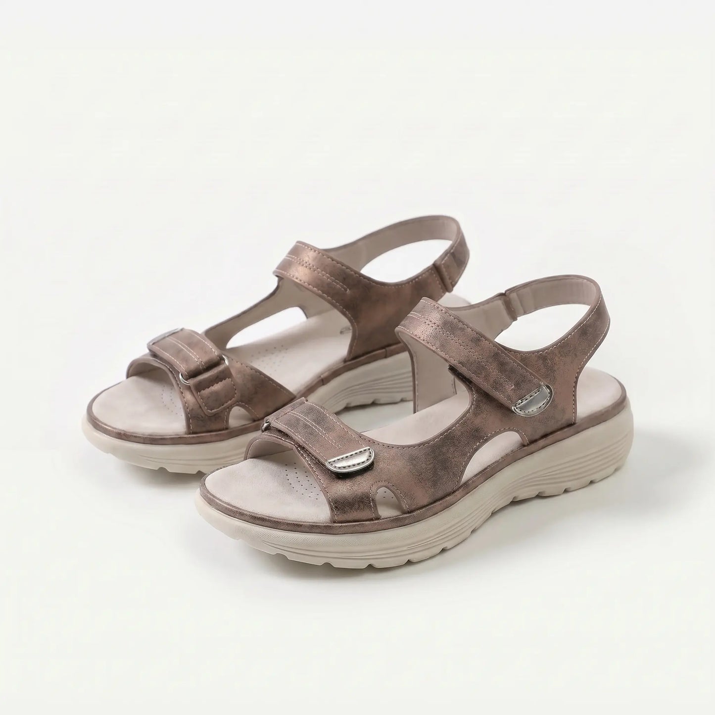 Malena - Sandalias de confort ergonómico con suela de buen agarre