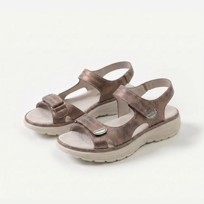 Malena - Sandalias de confort ergonómico con suela de buen agarre