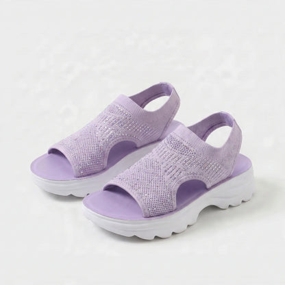 Selena - Sandalias de confort ergonómico con suela de buen agarre