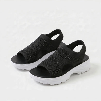 Selena - Sandalias de confort ergonómico con suela de buen agarre