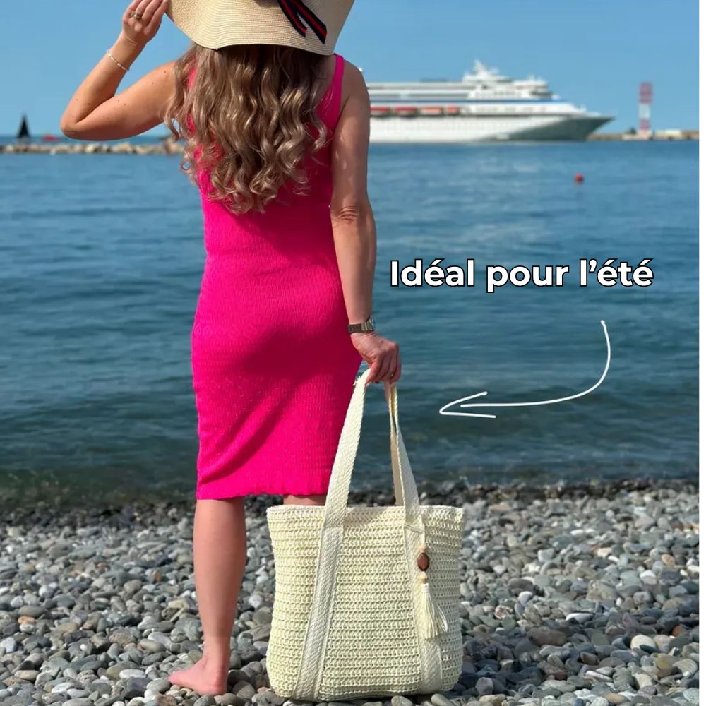 Carlota - Bolso de playa tejido de gran capacidad | CARMEN VELVET