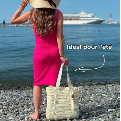 Carlota - Bolso de playa tejido de gran capacidad | CARMEN VELVET