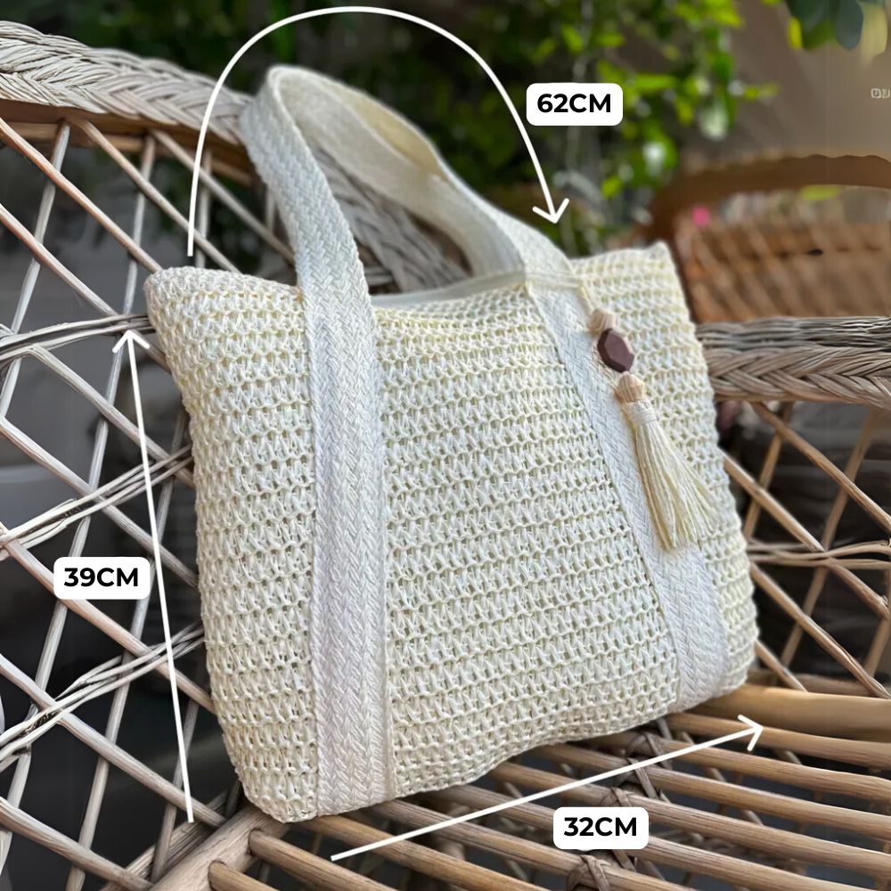 Carlota - Bolso de playa tejido de gran capacidad | CARMEN VELVET